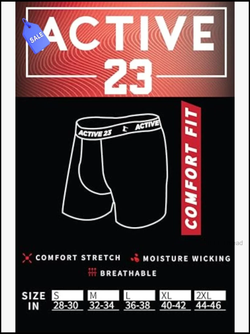Men's Multipack Dry Fit Performance Boxer Briefs Cooling Athletic Underwear